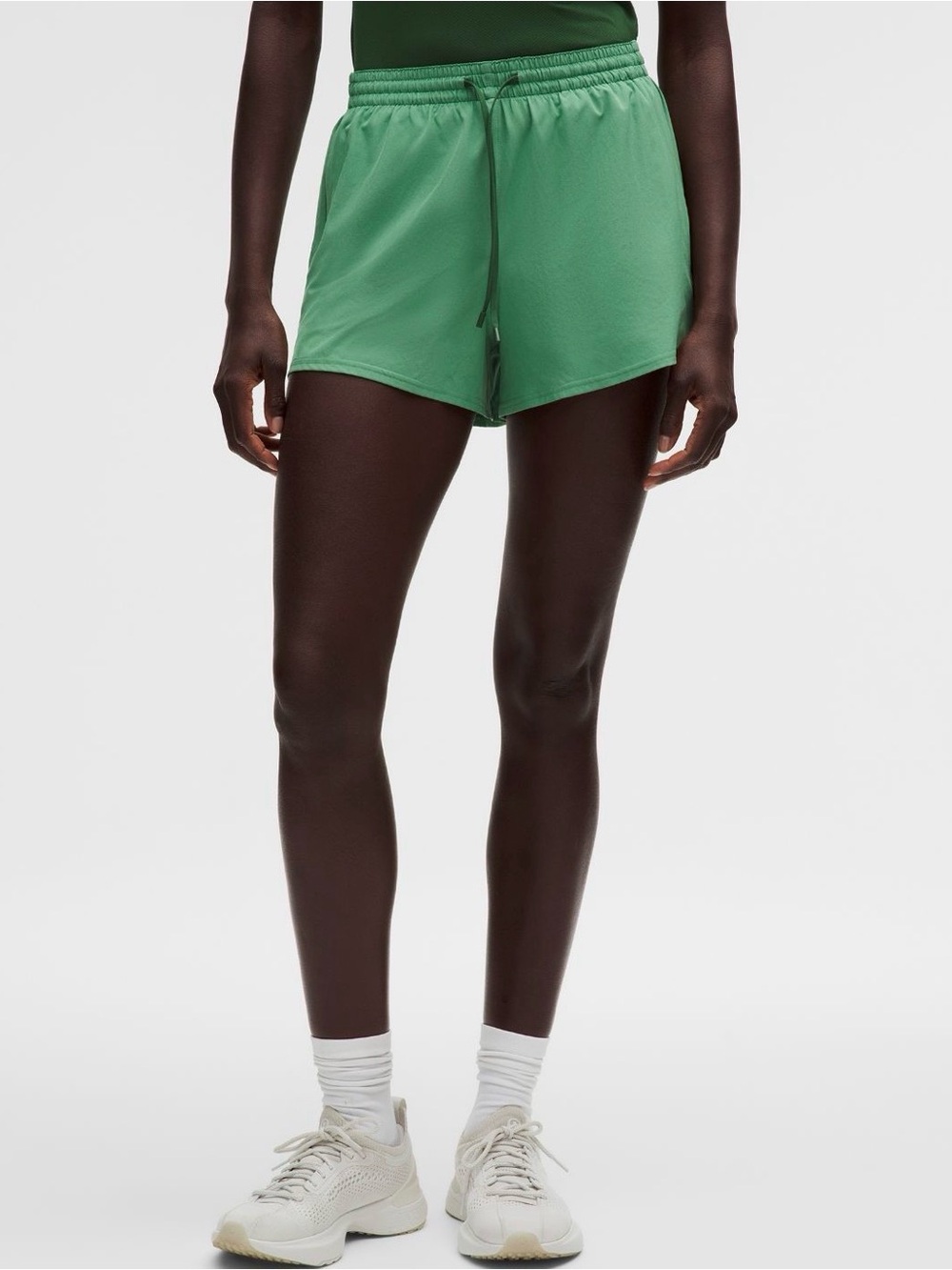 NWT Court Rival High Rise Short 3" in Canteen Green/Ivy Grove Color Size 14